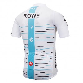 Maillot vélo équipe pro SKY 2018 blanc manches courtes