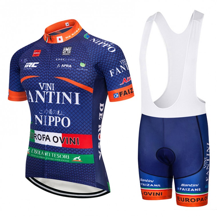 Ensemble cuissard vélo et maillot cyclisme équipe pro Vini Fantini - Nippo 2018