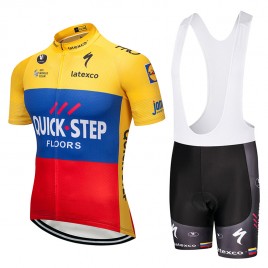 Ensemble cuissard vélo et maillot cyclisme équipe pro Quick Step 2018