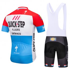 Ensemble cuissard vélo et maillot cyclisme équipe pro Quick Step Floors 2018