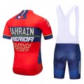 Ensemble cuissard vélo et maillot cyclisme équipe pro Bahrain Merida 2018