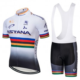 Ensemble cuissard vélo et maillot cyclisme équipe pro Astana UCI 2018