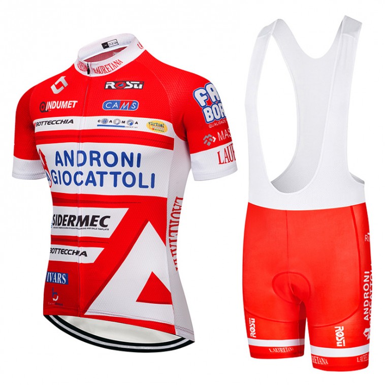 Ensemble cuissard vélo et maillot cyclisme équipe pro Androni 2018