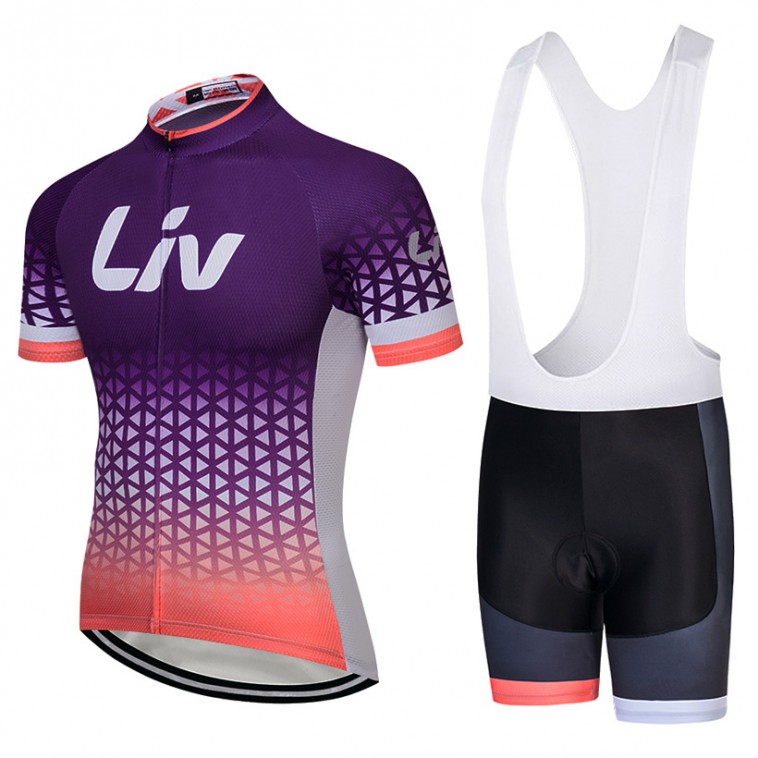 Ensemble cuissard vélo et maillot cyclisme équipe pro LIV 2018