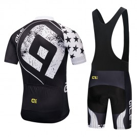 Ensemble cuissard vélo et maillot cyclisme pro ALE Stars blanc 2018