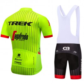 Ensemble cuissard vélo et maillot cyclisme équipe pro Trek 2018 jaune