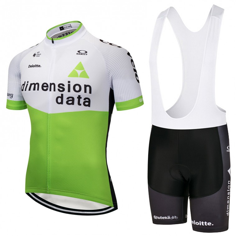 Ensemble cuissard vélo et maillot cyclisme équipe pro Dimension Data 2018