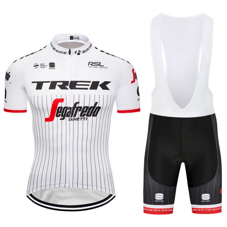 Ensemble cuissard vélo et maillot cyclisme équipe pro Trek Segafredo Tour 2017