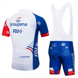 Ensemble cuissard vélo et maillot cyclisme pro GROUPAMA FDJ 2018