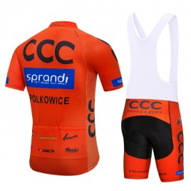 Ensemble cuissard vélo et maillot cyclisme pro CCC Sprandi Polkowice 2018