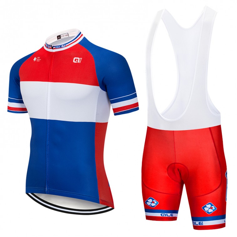 Ensemble cuissard vélo et maillot cyclisme pro France FDJ 2018