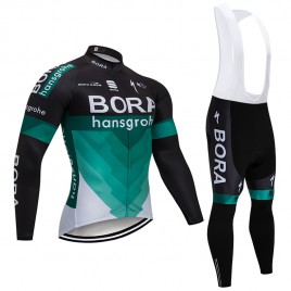 Ensemble cuissard vélo et maillot cyclisme hiver pro BORA Hansgrohe 2018