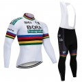 Ensemble cuissard vélo et maillot cyclisme hiver pro BORA UCI 2018