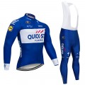 Ensemble cuissard vélo et maillot cyclisme hiver pro QUICK STEP 2018