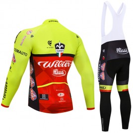 Ensemble cuissard vélo et maillot cyclisme hiver pro WILIER Selle Italia 2018