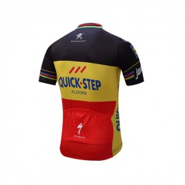 Maillot vélo équipe pro Quick Step champion belgique manches courtes