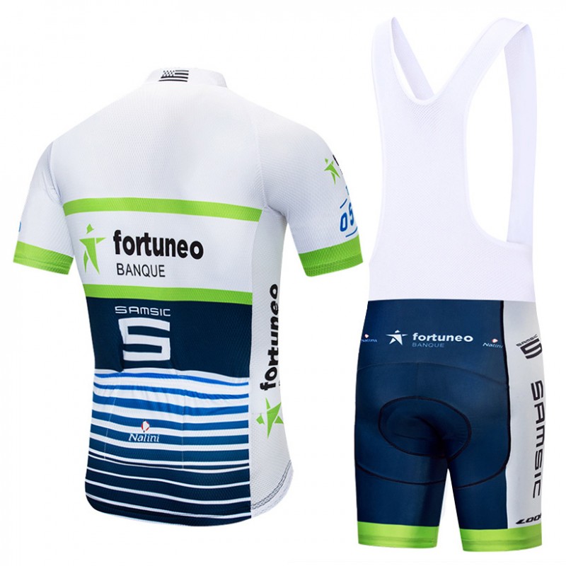 Ensemble cuissard velo et maillot cyclisme pro FORTUNEO 2018 Tenuevelo