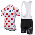 Ensemble cuissard vélo et maillot à Pois Tour de France 2018 Carrefour