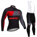 Ensemble cuissard vélo et maillot cyclisme hiver pro SCOTT RC Team 2018