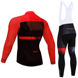 Ensemble cuissard vélo et maillot cyclisme hiver pro SCOTT RC Team Red Edition 2018