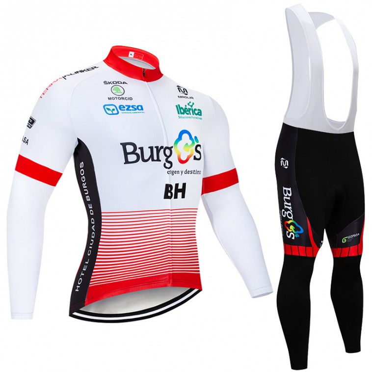 Ensemble cuissard vélo et maillot cyclisme hiver pro BURGOS BH 2018