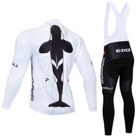 Ensemble cuissard vélo et maillot cyclisme hiver pro SKY Ocean Rescue 2018