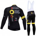 Ensemble cuissard vélo et maillot cyclisme hiver pro Direct Energie 2018