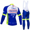 Ensemble cuissard vélo et maillot cyclisme hiver pro Wanty Gobert 2018