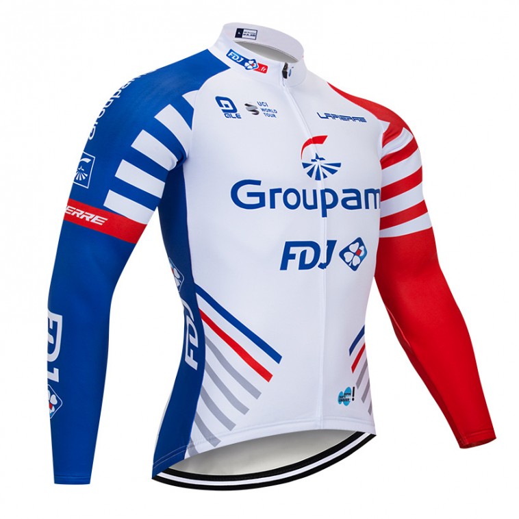 Maillot vélo hiver pro FDJ GROUPAMA 2018