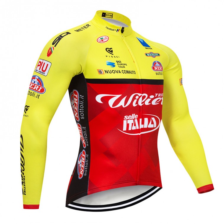 Maillot vélo hiver pro WILIER Selle Italia 2018