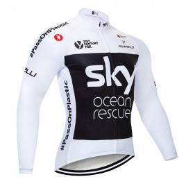 Maillot vélo hiver pro SKY Ocean Rescue 2018