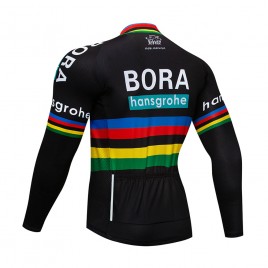 Maillot vélo hiver pro BORA UCI BLACK 2018