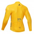 Maillot vélo hiver pro Tour de France jaune 2018 LCL