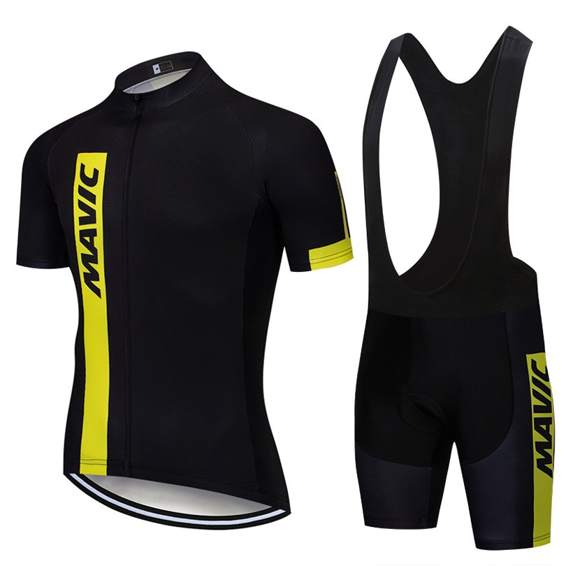 Ensemble cuissard velo et maillot cyclisme pro MAVIC 2019 noir Tenuevelo