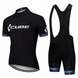 Ensemble cuissard vélo et maillot cyclisme pro CUBE 2019 noir