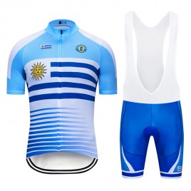 Ensemble cuissard vélo et maillot cyclisme pro Uruguay 2019