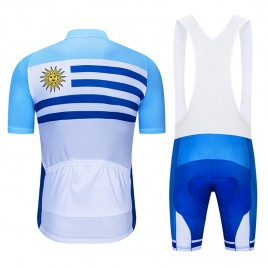 Ensemble cuissard vélo et maillot cyclisme pro Uruguay 2019