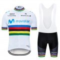 Ensemble cuissard vélo et maillot cyclisme pro MOVISTAR UCI 2019