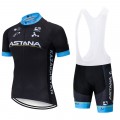 Ensemble cuissard vélo et maillot cyclisme pro ASTANA 2019 noir