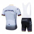 Ensemble cuissard vélo et maillot cyclisme pro ASTANA 2019 UCI