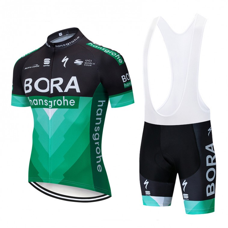 Ensemble cuissard vélo et maillot cyclisme pro BORA 2019