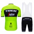 Ensemble cuissard vélo et maillot cyclisme pro TREK Segafredo 2019 fluo