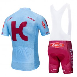 Ensemble cuissard vélo et maillot cyclisme pro KATUSHA ALPECIN 2019 bleu