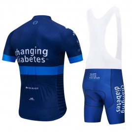 Ensemble cuissard vélo et maillot cyclisme pro Novo Nordisk Diabetes 2019