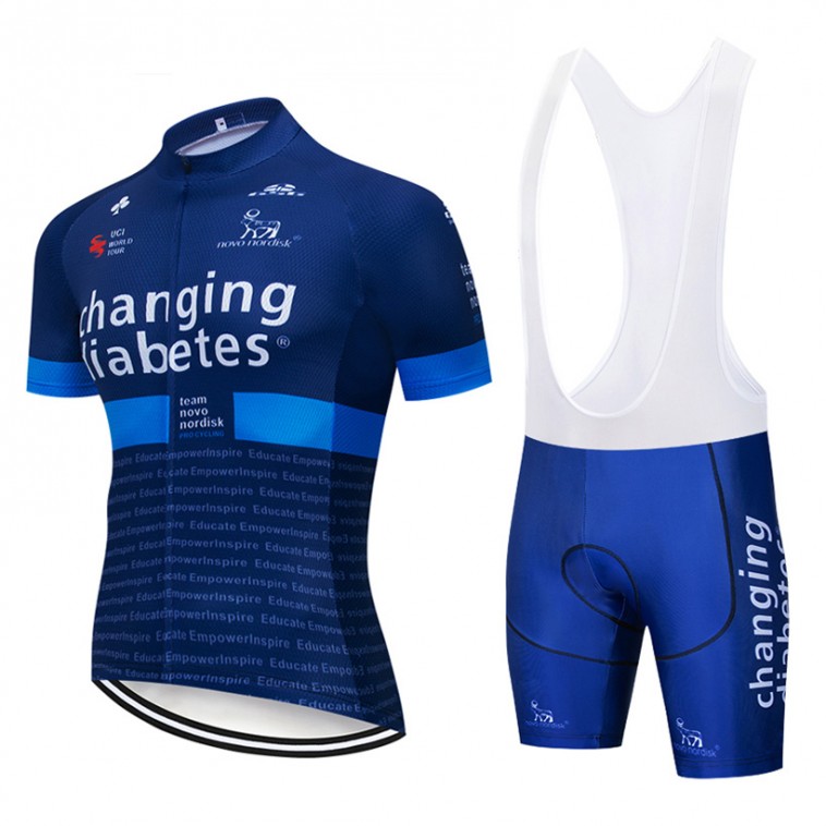 Ensemble cuissard vélo et maillot cyclisme pro Novo Nordisk Diabetes 2019