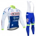 Ensemble cuissard vélo et maillot cyclisme hiver pro WANTY Gobert 2019