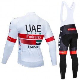 Ensemble cuissard vélo et maillot cyclisme hiver pro UAE Emirates 2019