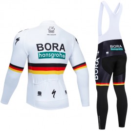 Ensemble cuissard vélo et maillot cyclisme hiver pro BORA 2019 German