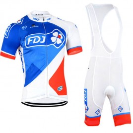 Ensemble cuissard vélo et maillot cyclisme équipe pro FDJ