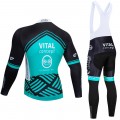 Ensemble cuissard vélo et maillot cyclisme hiver pro Vital Concept - B&B Hotels 2019